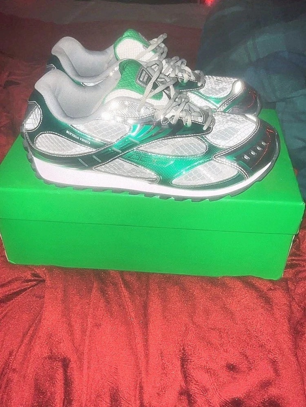Bottega Veneta Orbit Sneaker Green & White